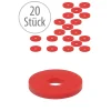 Dichtringe|20 x Ersatzgummi rot für Bügelverschluss groß