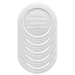 Frischhaltedeckel|Weck-Verschlüsse|5 x WECK-Frischhaltedeckel RR  60