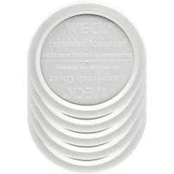 Frischhaltedeckel|Weck-Verschlüsse|5 x WECK-Frischhaltedeckel RR 100