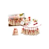 Folia Basteln|Adventskalender|Adventskalender Beutel in Juteoptik, 49-teilig