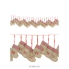 Basteln|Adventskalender|Adventskalender Set 'Jute-Socken', 24-teilig