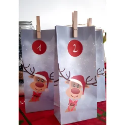 Basteln|Adventskalender|Adventskalender Set 'Rentier Ole', 72-teilig