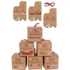 Adventskalender|Basteln|Adventskalender Set 'Zahlenschachtel', 24-teilig