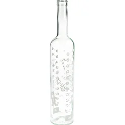 Adventskalender|Weihnachtliche Gläser & Flaschen|Adventskalender-Flasche 500 ml weiß