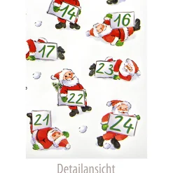 Deko|Adventskalender|Adventskalender-Zahlen Weihnachtsmänner, 48 Stück