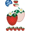 Erdbeerzeit|Anhängeetiketten|Anhängeetikett 'Erdbeere', 100 Stück