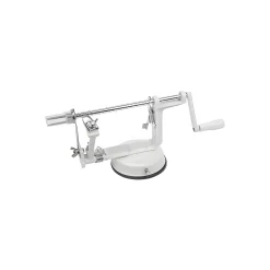 Weis Apfel-, Birnen-, Quittenzeit|Küchenhelfer|Apfelschälmaschine 3 in 1, weiß