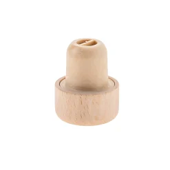 Ausgießer|Ausgießer|Ausgießerkorken Kunststoff 19 mm mit Holzkappe