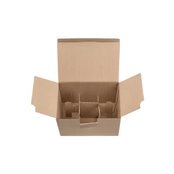 Transportverpackungen|Geschenkverpackungen Für Gläser|Automatikkarton 183 x 122 x 115 mm, 6er Gefache