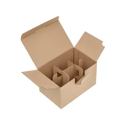Transportverpackungen|Geschenkverpackungen Für Gläser|Automatikkarton 183 x 122 x 115 mm, 6er Gefache