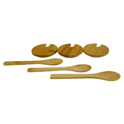 Sonstige Verschlüsse|Bambusdeckel Ø 67 mm mit Löffel, 3er Set