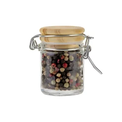 Gewürzgläser|Gläser Unter 100 Ml|Bügelglas 45 ml mit Holzdeckel