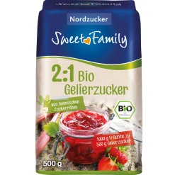 Sweet Family Kirschenzeit|Pektin Und Gelierzucker|Bio-Gelierzucker 2:1, 500 g