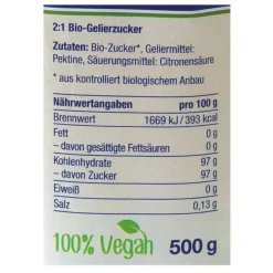 Sweet Family Kirschenzeit|Pektin Und Gelierzucker|Bio-Gelierzucker 2:1, 500 g
