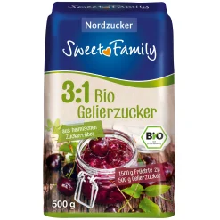 Sweet Family Beerenzeit|Erdbeerzeit|Bio-Gelierzucker 3:1, 500 g