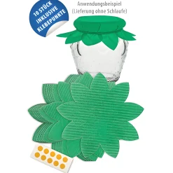 Apfel-, Birnen-, Quittenzeit|Ostern|Blattdeckchen Ø 160 mm, grün, 10 Stück