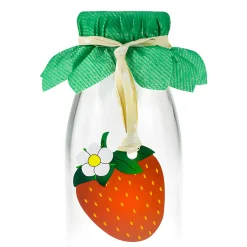 Erdbeerzeit|Deckchen-Sets|Blattdeckchen-Set 'Erdbeere', 21-teilig