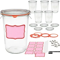 Backzubehör|Weck-Sets|Brot und Kuchen im WECK-Glas 3/4 Liter, 6er Set