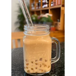 Saft & Sirup|Geburtstag, Jubiläum|Bubble Tea Glastrinkhalme 21 cm, Ø 14 mm, 6 Stück