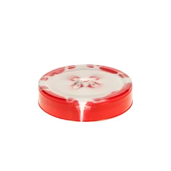 Trinkhalmdeckel|Schraubdeckel|CT 70 Trinkhalmdeckel Batik rot-weiß, Loch Ø 8 mm