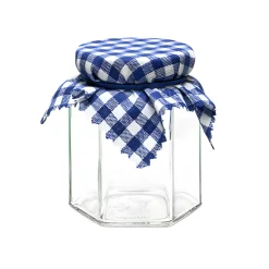 Deckchen|Deckchen-Sets|Deckchen 120 mm blau kariert