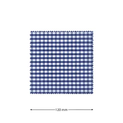 Deckchen|Deckchen-Sets|Deckchen 120 mm blau kariert