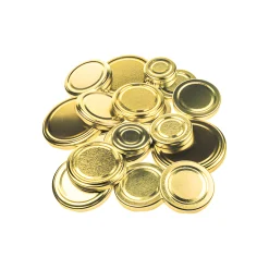 Twist-Off-Deckel|Deckel-Sets|Deckel-Sortiment gold past., 21-teilig