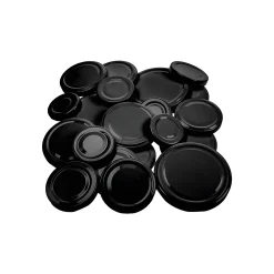 Twist-Off-Deckel|Deckel-Sets|Deckel-Sortiment schwarz past., 21-teilig