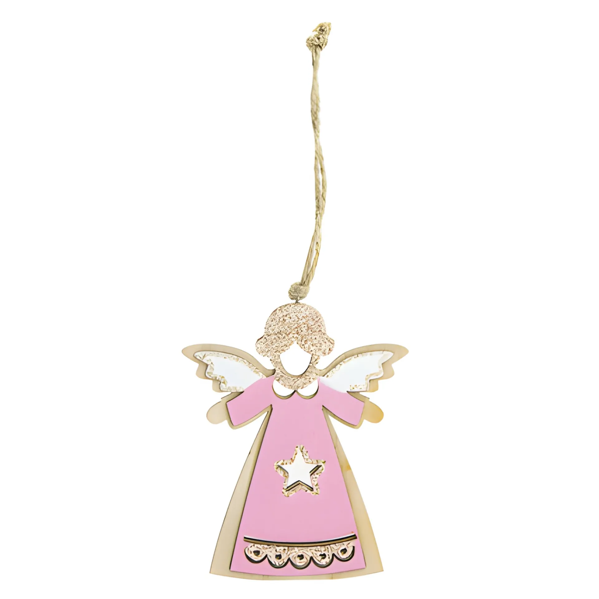 Deko|Deko-Anhänger|Deko-Anhänger 'Engel' aus Holz