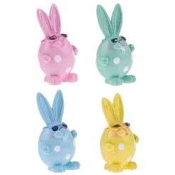 Ostern|Deko-Figuren 'Ostereier-Hasen' 6 cm, 4 Stück
