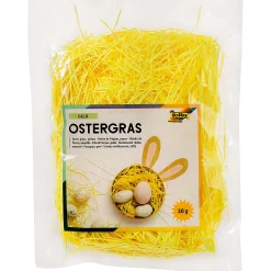 Folia Ostern|Basteln|Dekogras gelb, 30 g
