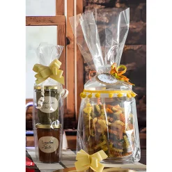 Jodl Verpackungen Verpackungen|Confiserie-Verpackungen|Diamantbeutel  85 x 500 mm mit Scheibe Ø 160 mm und Band, 5 Stück