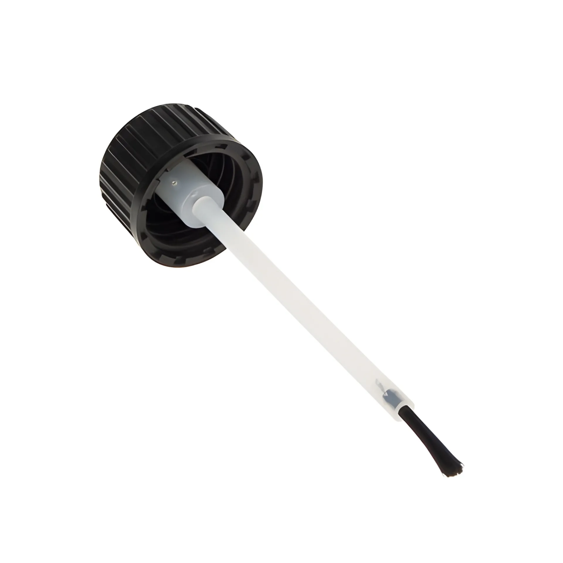 Kosmetik & Arznei|Pipetten, Randtropfer Und Co.|DIN 18 schwarz mit Pinsel für Tropfflasche 30 ml