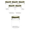 Gläser-Sets|6er Set Rundglas 275 ml mit Deckel gold