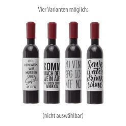 Flaschenöffner|Flaschenöffner/Korkenzieher 'Weinflasche mit Spruch'