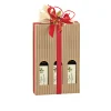 Geschenkverpackungen Für Flaschen|Flaschenkarton 3er 140 x 45 x 215 mm natur