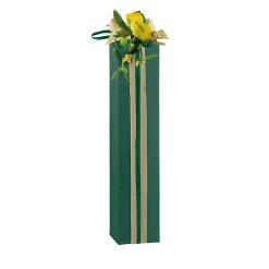 Verpackungen|Geschenkverpackungen Für Flaschen|Flaschenkarton 1er  55 x 55 x 240 mm grün