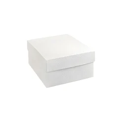 Hochzeit|Confiserie-Verpackungen|Geschenkbox 140 x 140 x 80 mm weiß