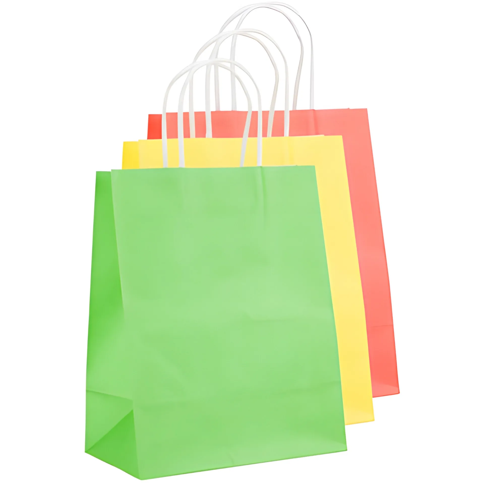 Ostern|Einfarbiges Zum Basteln|Geschenktüte 3-farbig, groß, 3 Stück