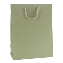 Einfarbiges Zum Basteln|Geschenktüten, -Taschen & Papiertüten|Geschenktüte natron-grün, groß