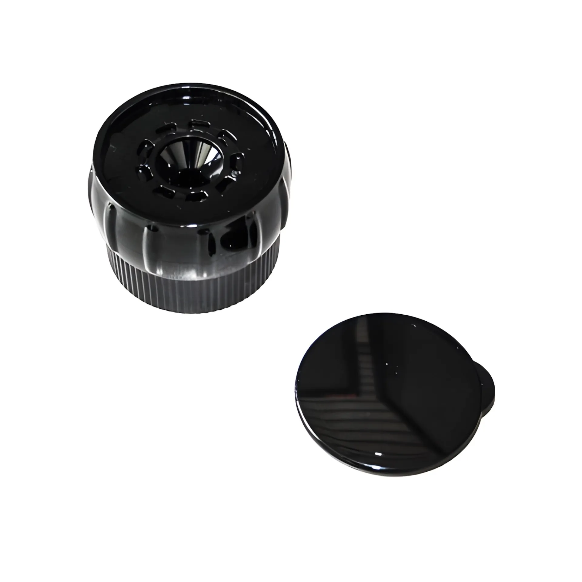 Gewürze Und Kräuter|Gewürzmühlen, Streuverschlüsse|Gewürzmühle schwarz für Gewürzglas 110 ml