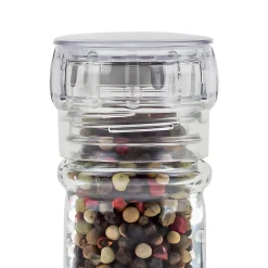 Gewürze Und Kräuter|Gewürzmühlen, Streuverschlüsse|Gewürzmühle transparent mit Edelstahlmahlwerk