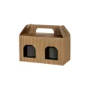 Geschenkverpackungen Für Gläser|Gläserkarton 2er 140 x 70 x 80 mm natur