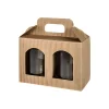 Geschenkverpackungen Für Gläser|Gläserkarton 2er 170 x 80 x 120 mm natur