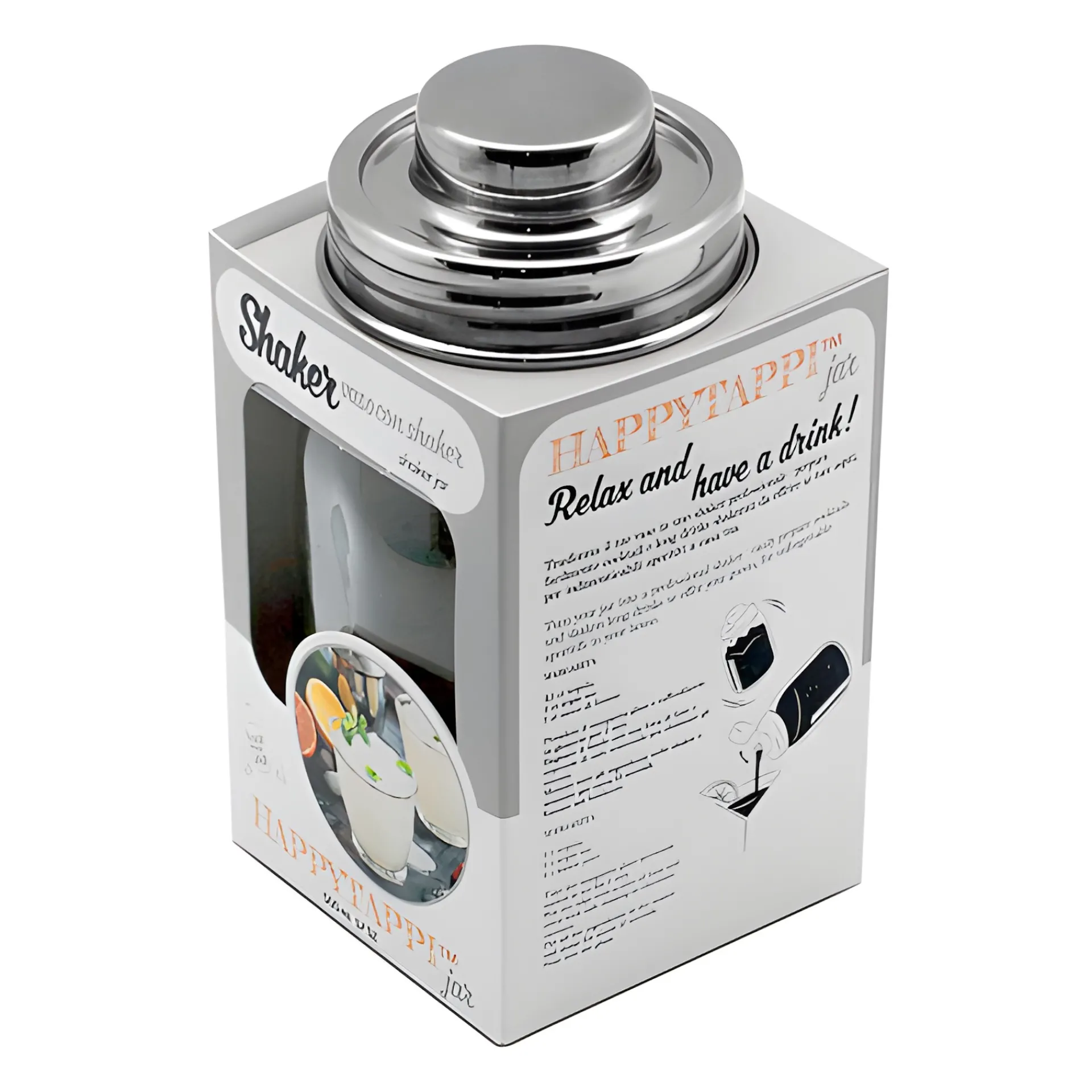 HappyTappi Feiern Und Feste|Grillparty|CT 70 Cocktailshakerglas 500 ml