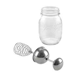 HappyTappi Picknick-Zubehör|Küchenhelfer|CT 70 Schlagsahne-Maker-Glas 500 ml