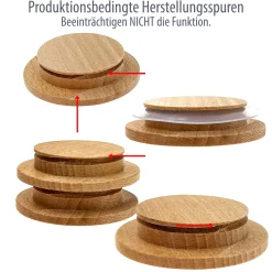 Sonstige Verschlüsse|Korken/Stopfen|Holzdeckel Ø  67 mm, auch für WECK RR 60