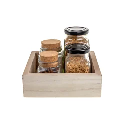 Buffetpräsentation|Rein- Und Draufstellen|Holzkiste 17 x 17 x 5,3 cm