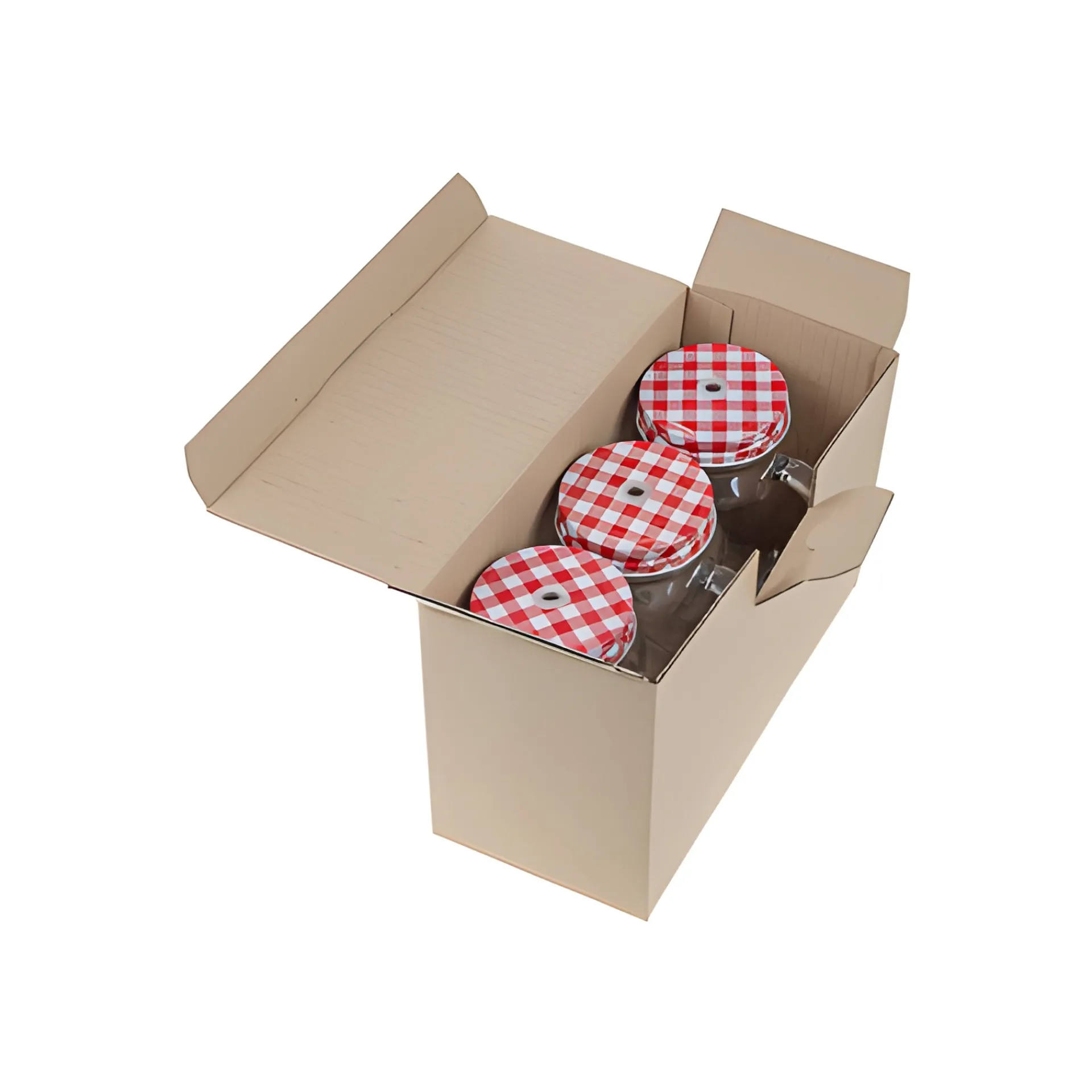 Transportverpackungen|Geschenkverpackungen Für Gläser|Karton 240 x 108 x 153 mm mit Einsteckdeckel