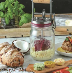 Aufstriche Und Dips|Kleingeräte|KILNER Butterfass mit Drehkurbel 1 Liter